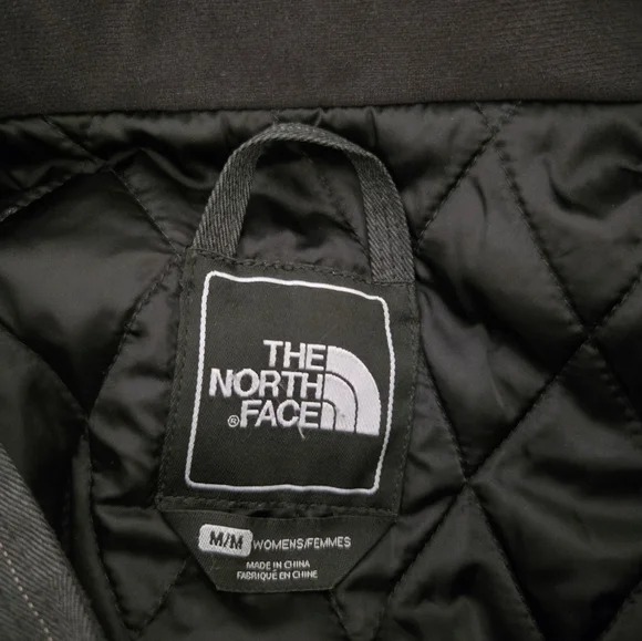 Women's The North Face Parka Jacket With Hood Color Grey Size Medium - Picture 11 of 11